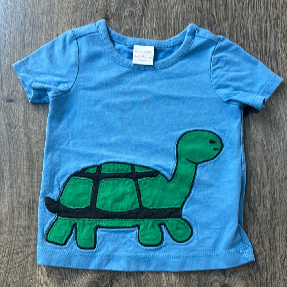 Hanna Applique Turtle Shirt 18/24m